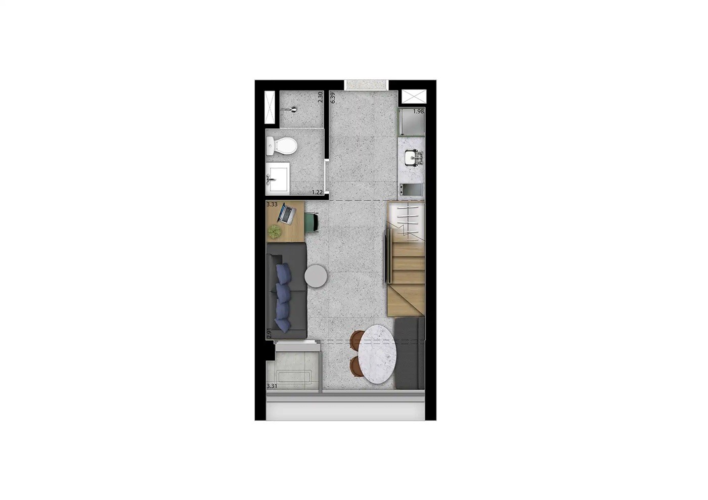 Apartamento, 1 quarto, 2337 m² - Foto 35
