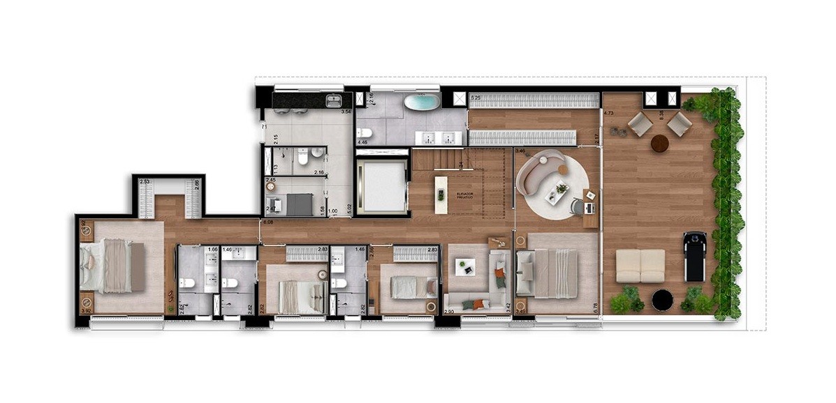 Apartamento, 4 quartos, 105546 m² - Foto 39
