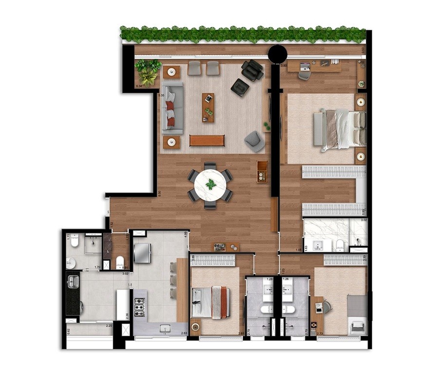 Apartamento, 4 quartos, 105546 m² - Foto 28