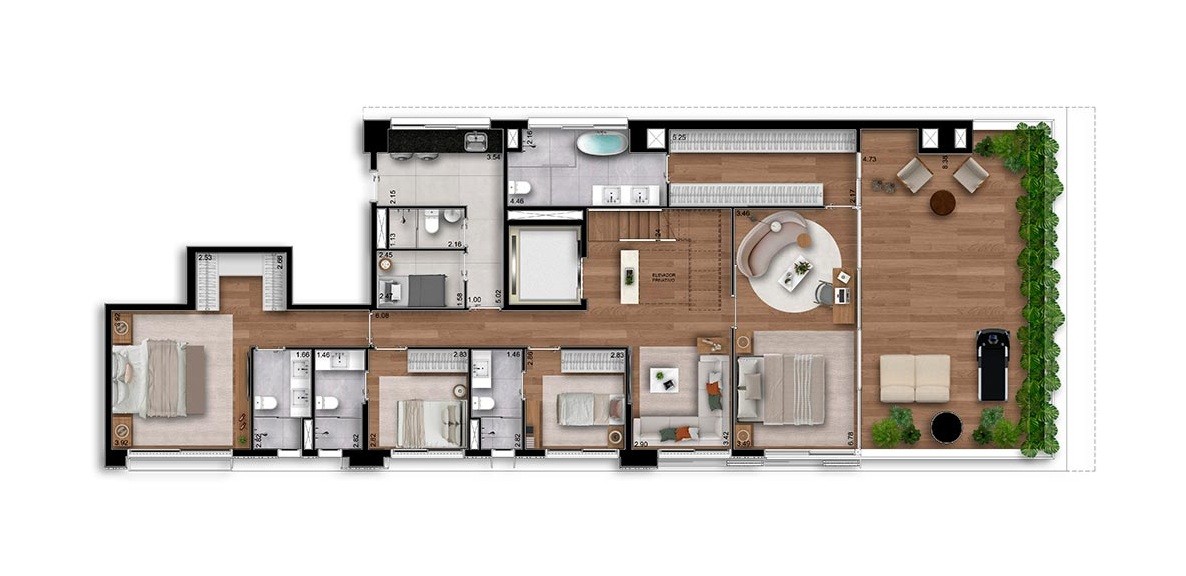 Apartamento, 4 quartos, 105546 m² - Foto 42