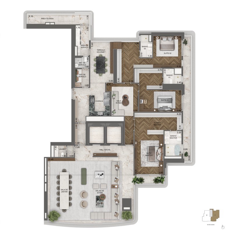 Apartamento, 4 quartos, 348710 m² - Foto 24