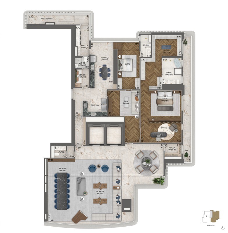 Apartamento, 4 quartos, 348710 m² - Foto 25