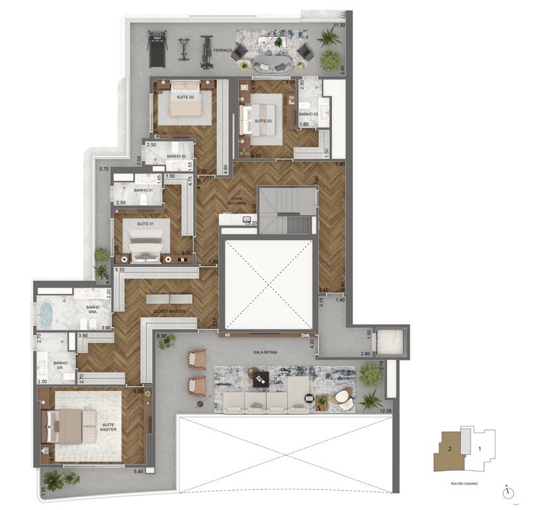 Apartamento, 4 quartos, 348710 m² - Foto 40