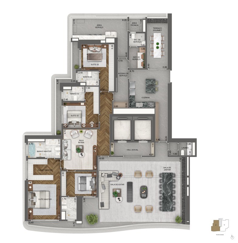 Apartamento, 4 quartos, 348710 m² - Foto 28