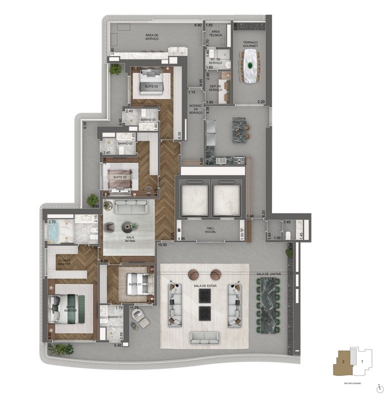 Apartamento, 4 quartos, 348710 m² - Foto 30