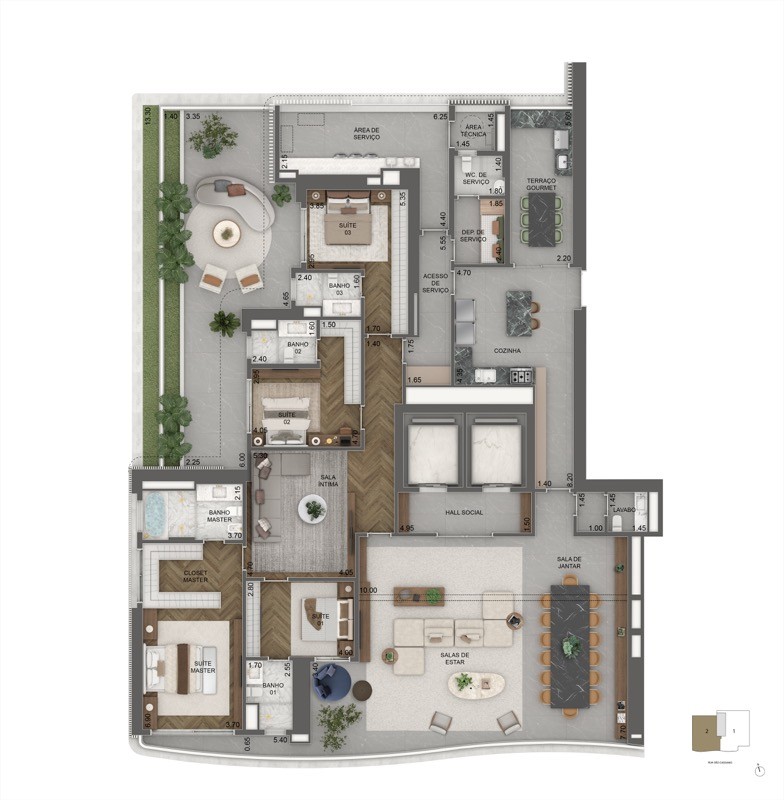 Apartamento, 4 quartos, 348710 m² - Foto 36