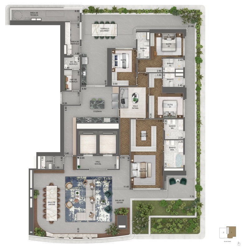 Apartamento, 4 quartos, 348710 m² - Foto 38