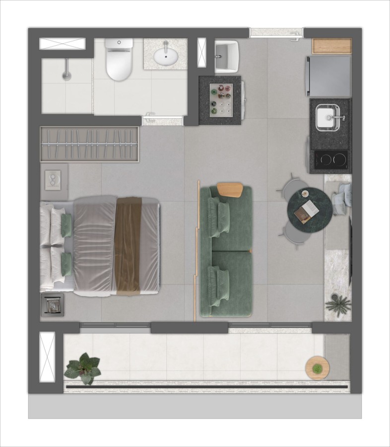 Apartamento, 1 quarto, 2429 m² - Foto 40