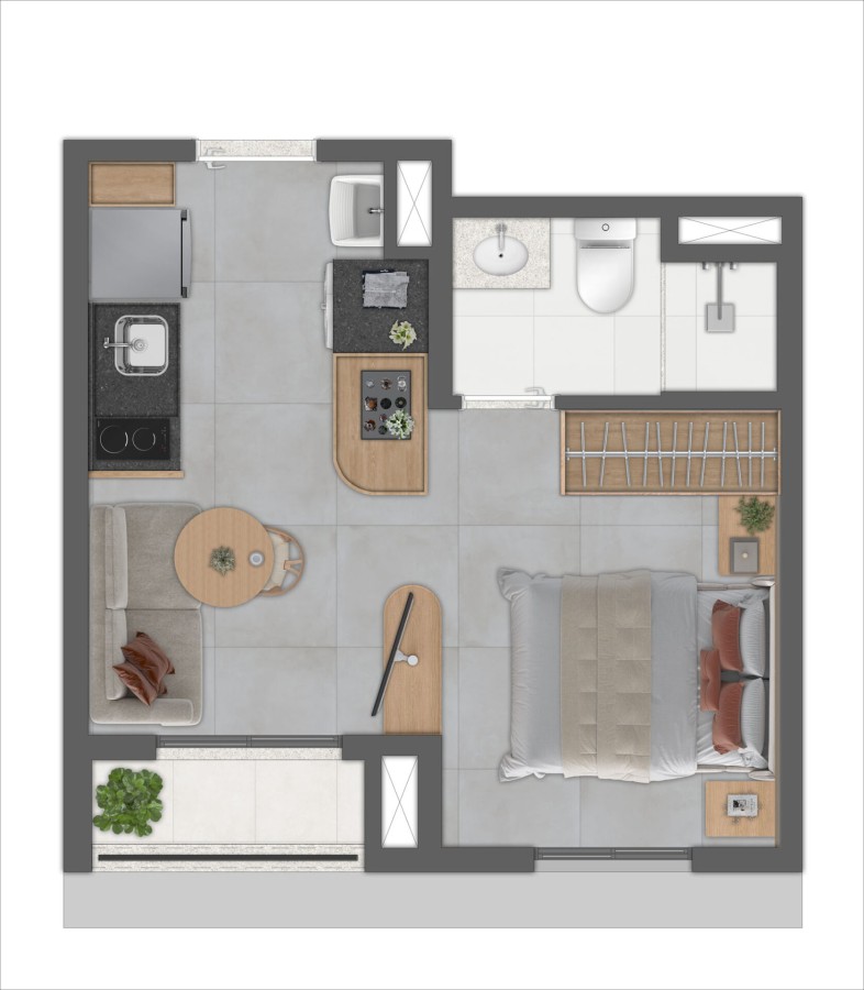 Apartamento, 1 quarto, 2429 m² - Foto 37