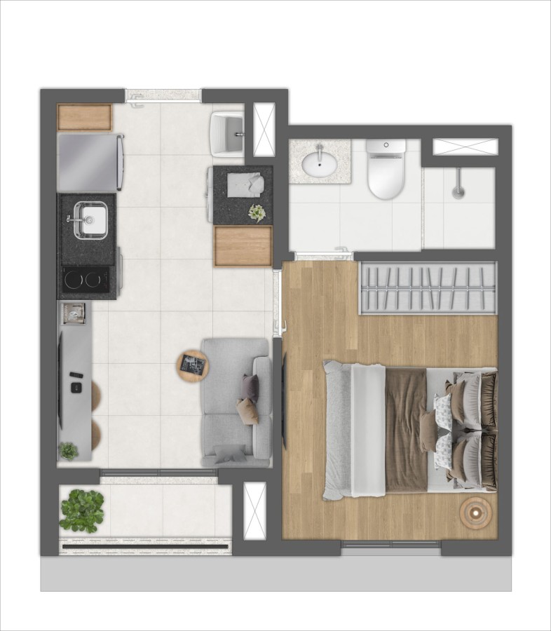 Apartamento, 1 quarto, 2429 m² - Foto 36