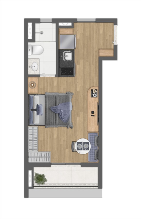 Apartamento, 1 quarto, 2429 m² - Foto 42