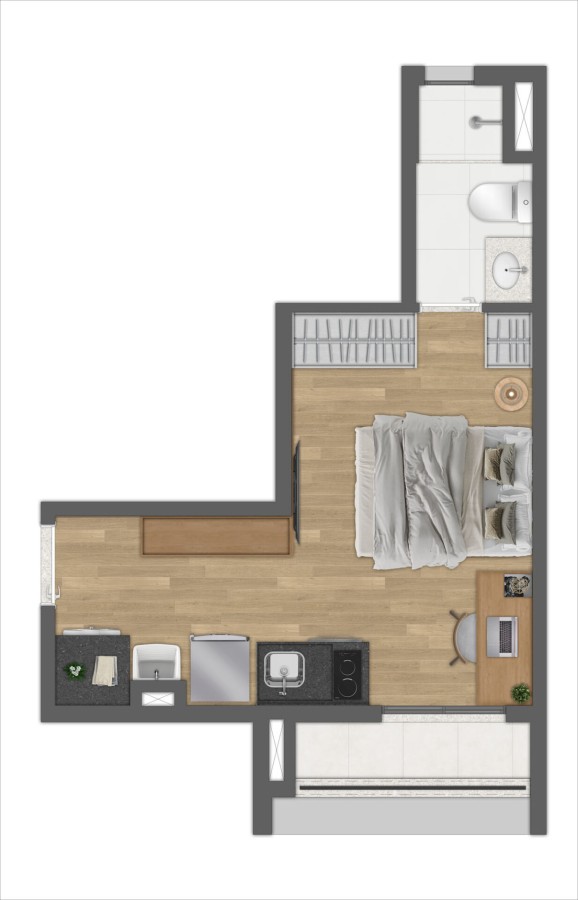 Apartamento, 1 quarto, 2429 m² - Foto 39