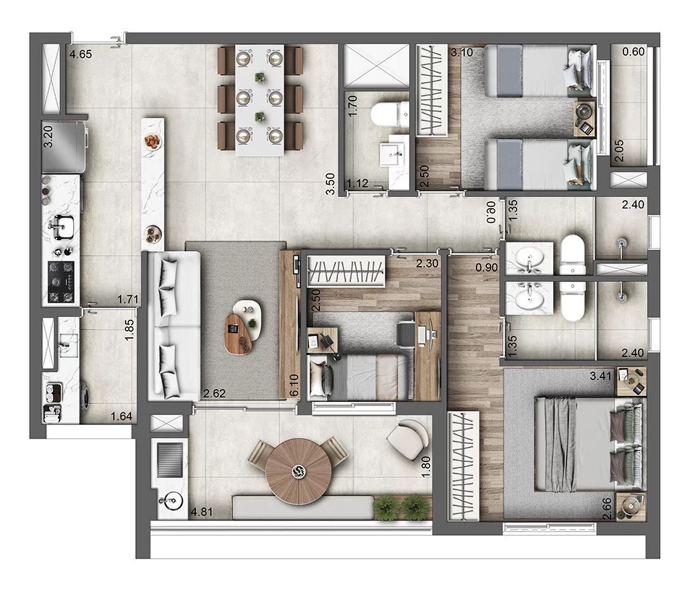 Apartamento, 3 quartos, 2489 m² - Foto 31