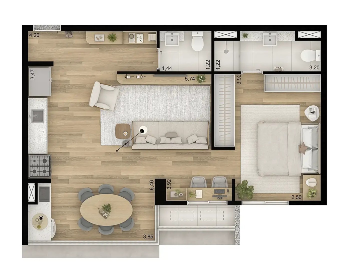 Apartamento, 3 quartos, 3077 m² - Foto 28