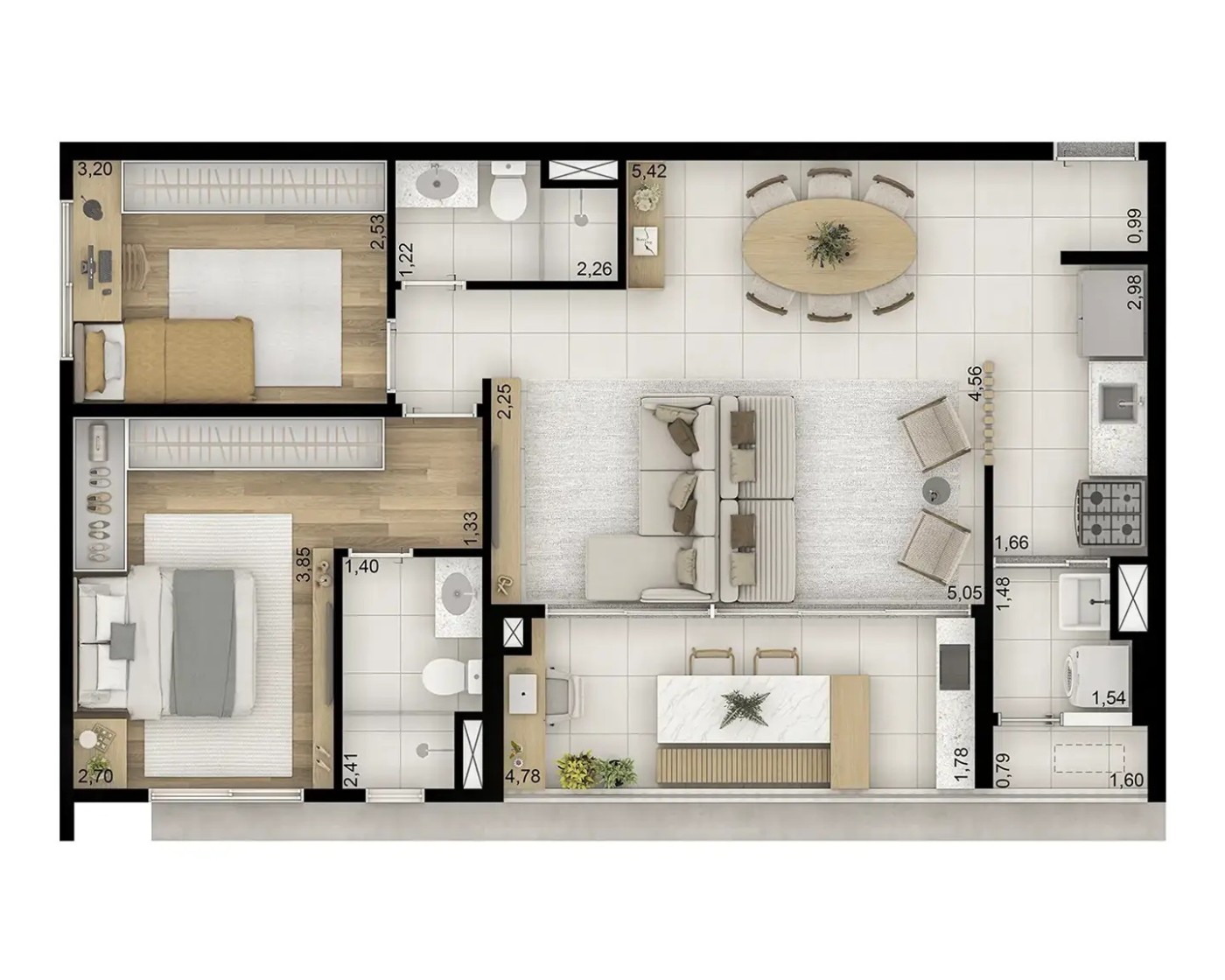 Apartamento, 3 quartos, 3077 m² - Foto 32