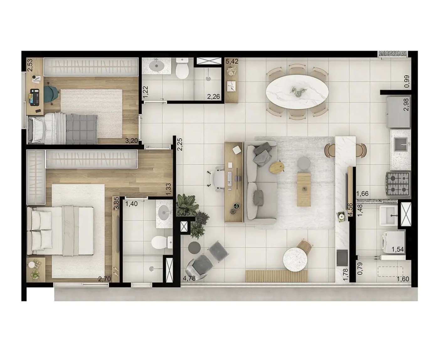 Apartamento, 3 quartos, 3077 m² - Foto 33