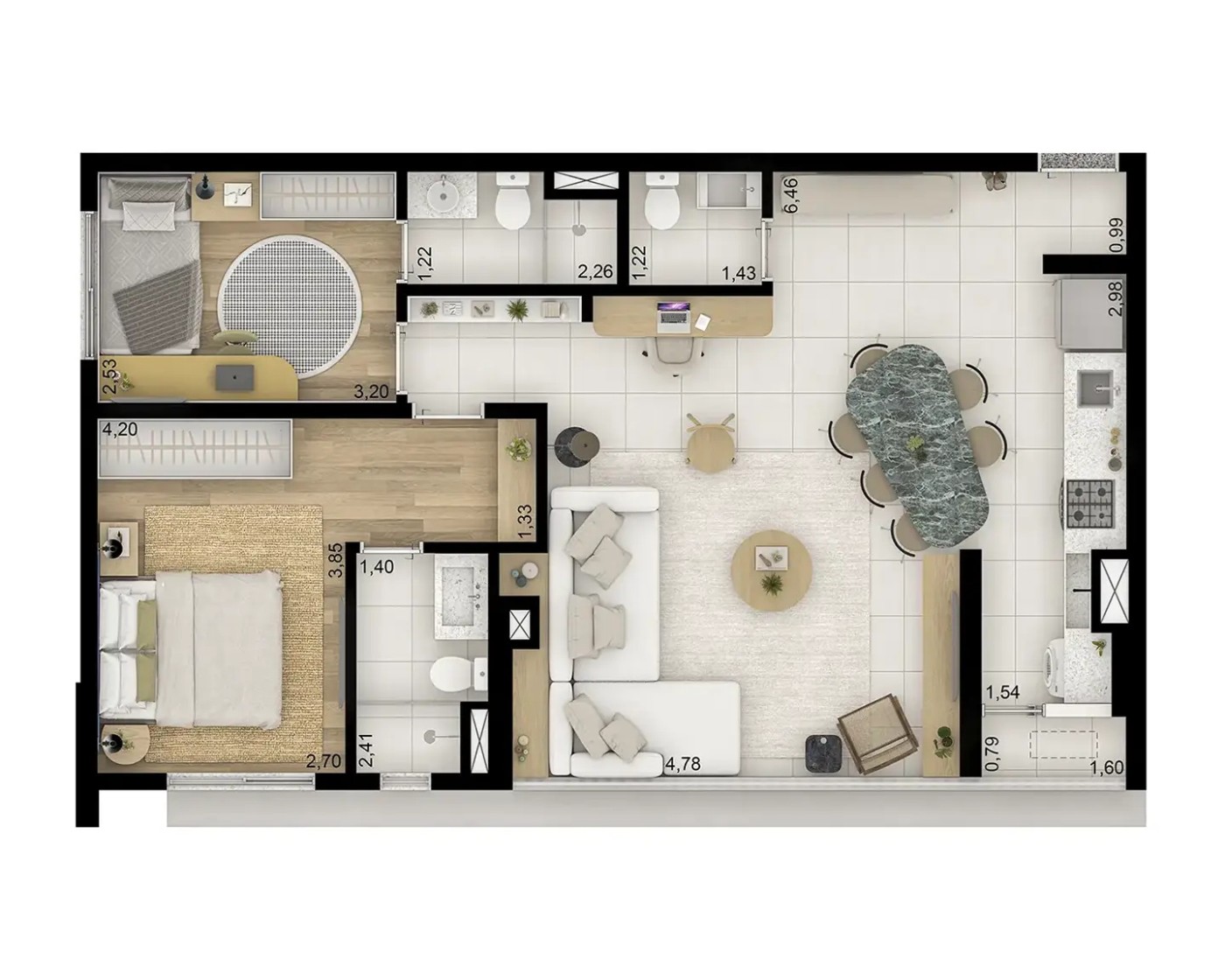 Apartamento, 3 quartos, 3077 m² - Foto 31