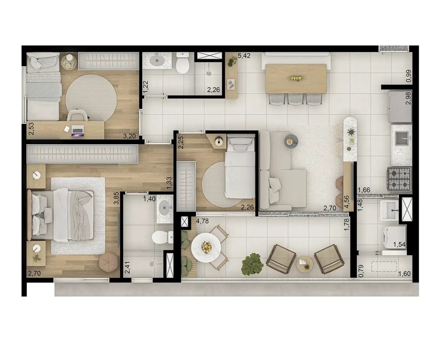 Apartamento, 3 quartos, 3077 m² - Foto 30