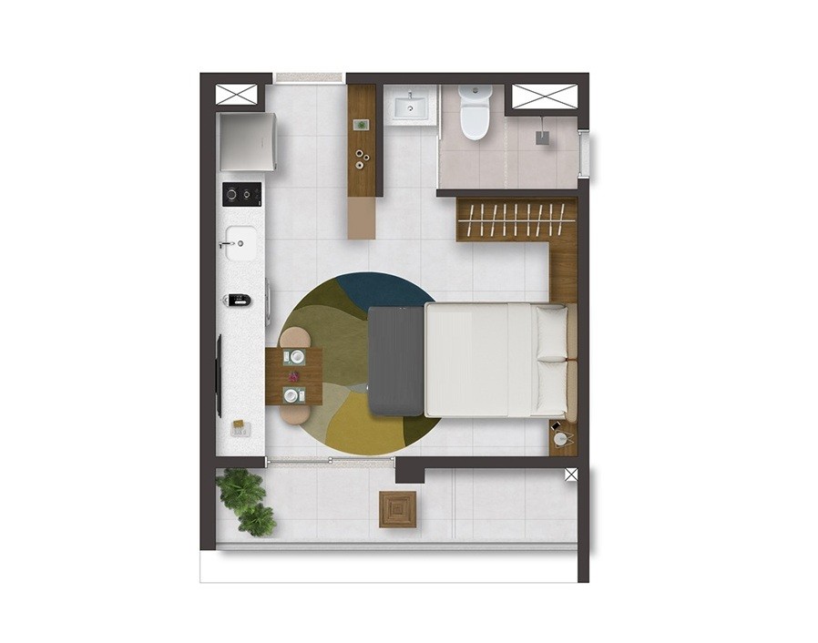 Apartamento, 1 quarto, 2059 m² - Foto 15
