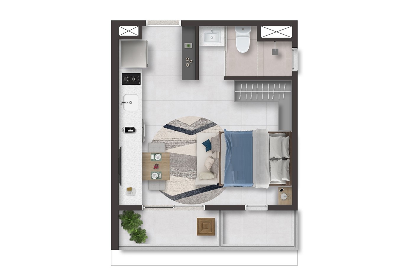 Apartamento, 1 quarto, 2059 m² - Foto 16
