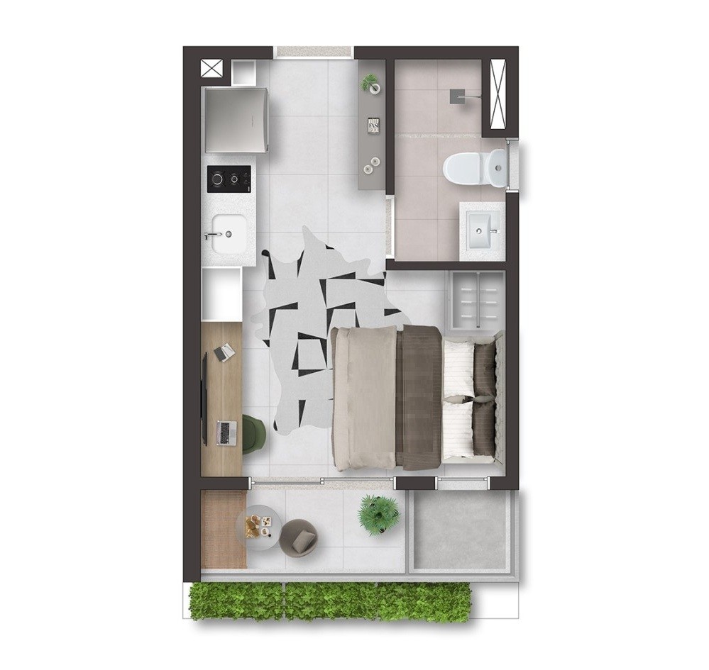 Apartamento, 1 quarto, 2059 m² - Foto 11