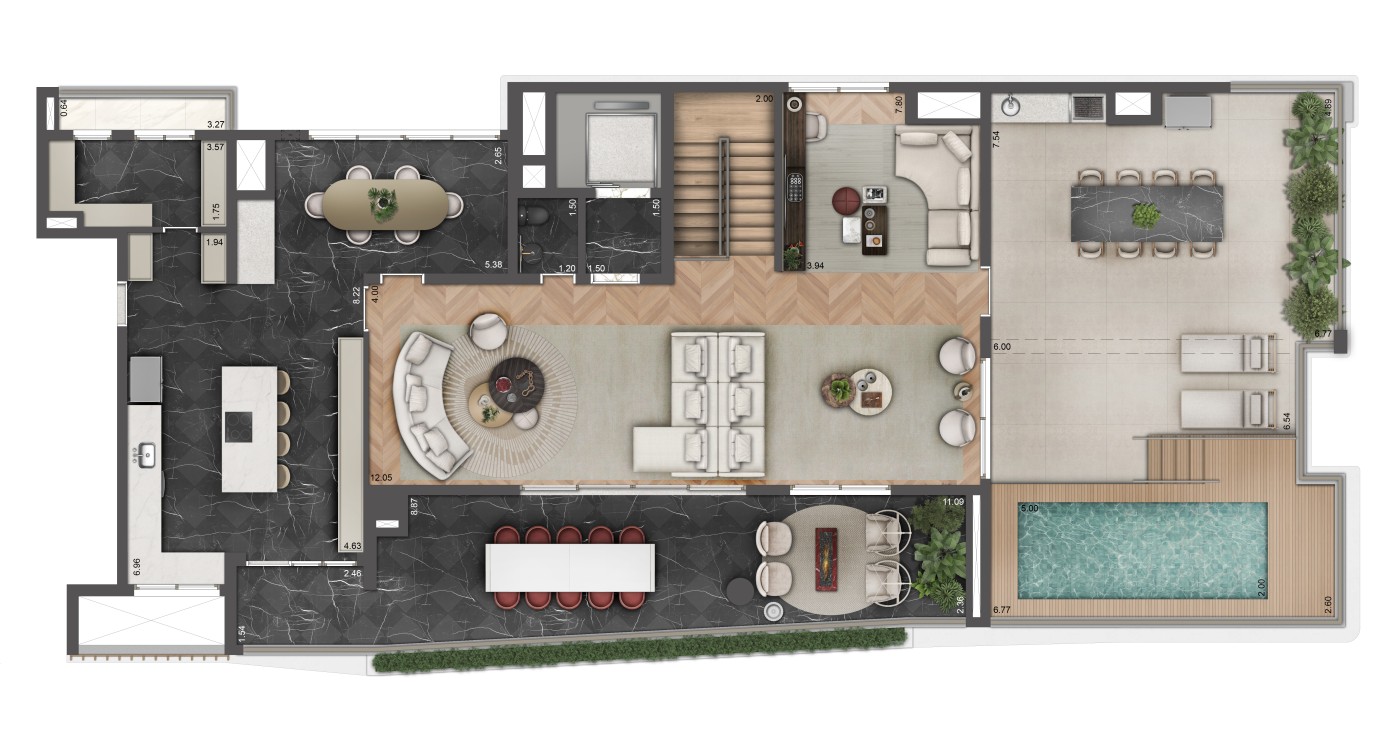 Apartamento, 4 quartos, 156263 m² - Foto 49