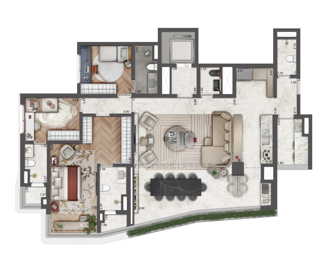 Apartamento, 4 quartos, 156263 m² - Foto 42