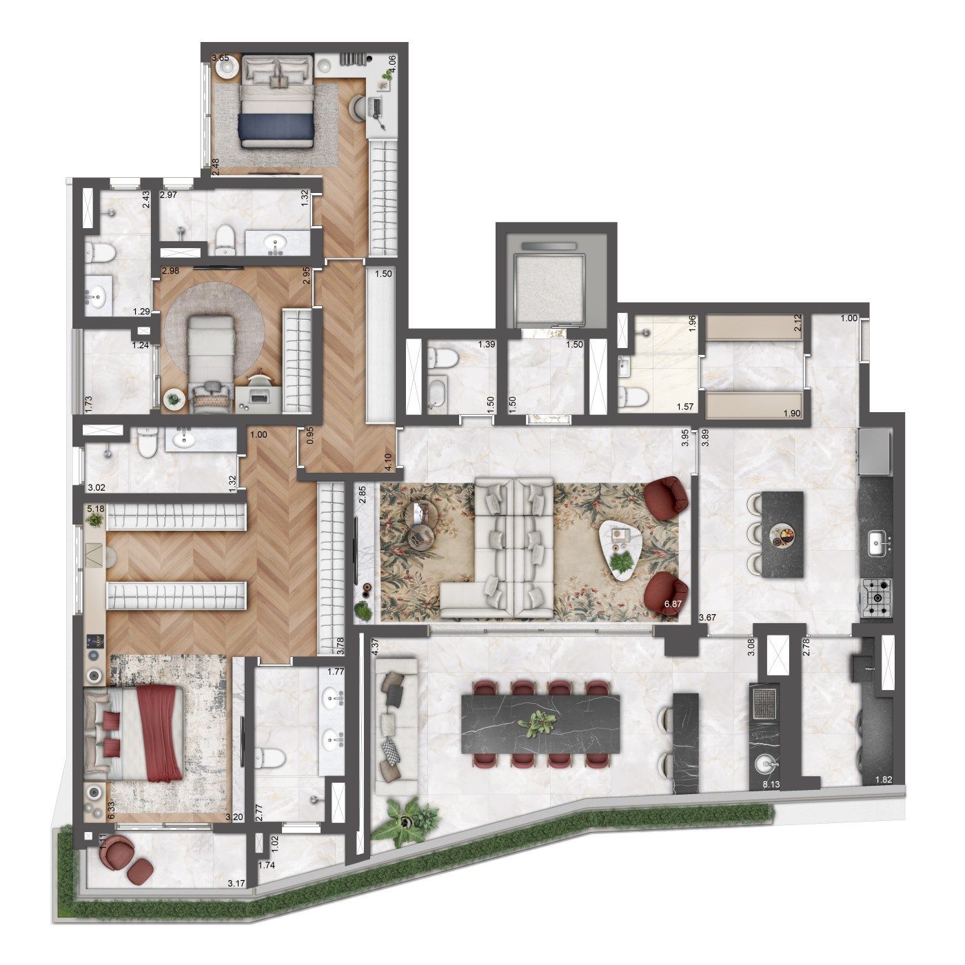 Apartamento, 4 quartos, 156263 m² - Foto 44