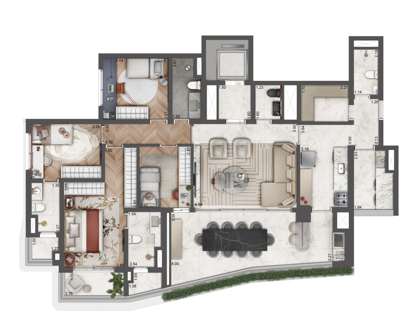 Apartamento, 4 quartos, 156263 m² - Foto 43