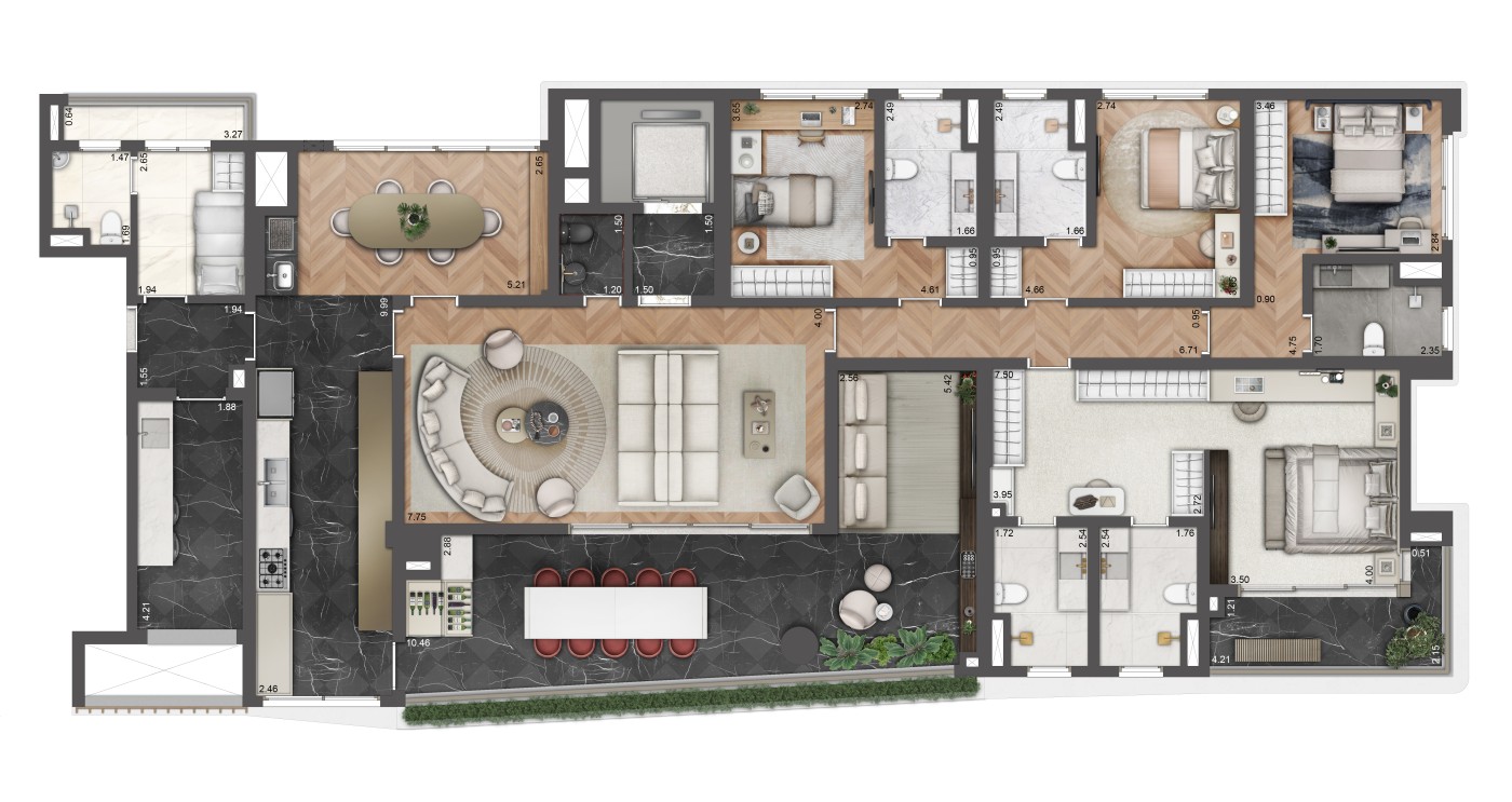 Apartamento, 4 quartos, 156263 m² - Foto 47