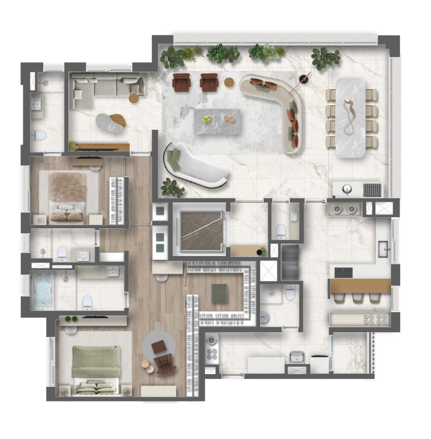 Apartamento, 4 quartos, 191464 m² - Foto 37