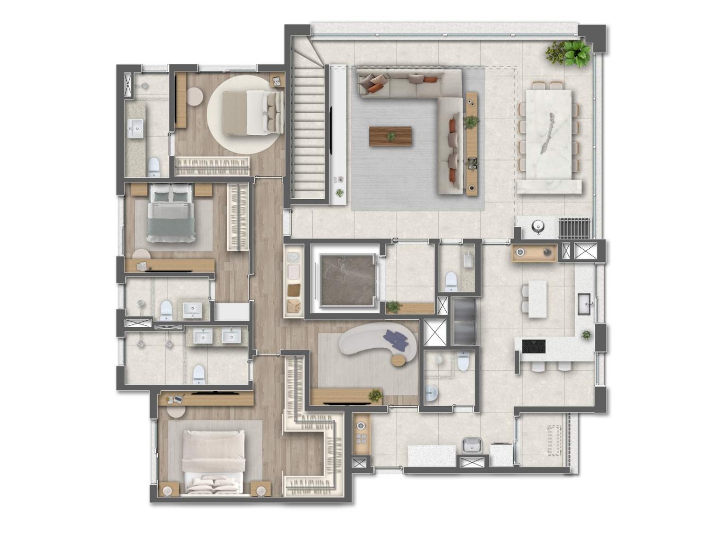 Apartamento, 4 quartos, 191464 m² - Foto 43