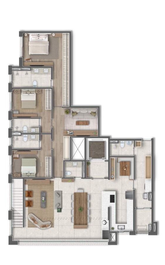 Apartamento, 4 quartos, 191464 m² - Foto 45