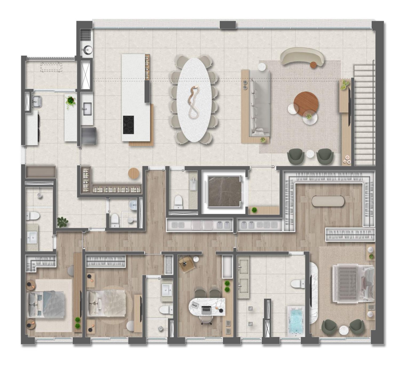 Apartamento, 4 quartos, 191464 m² - Foto 47
