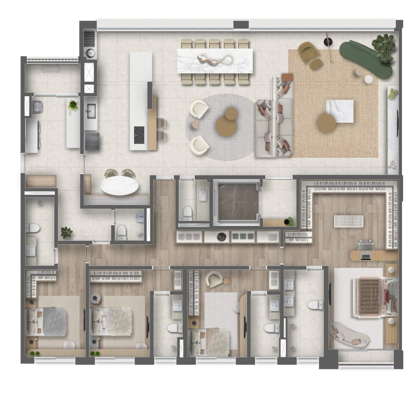 Apartamento, 4 quartos, 191464 m² - Foto 42