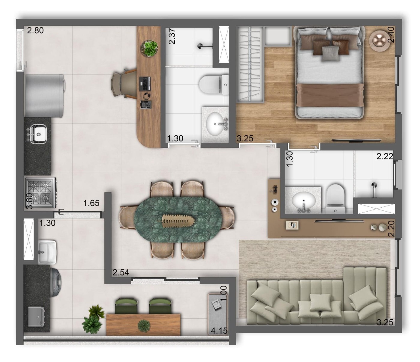 Apartamento, 2 quartos, 50 m² - Foto 31