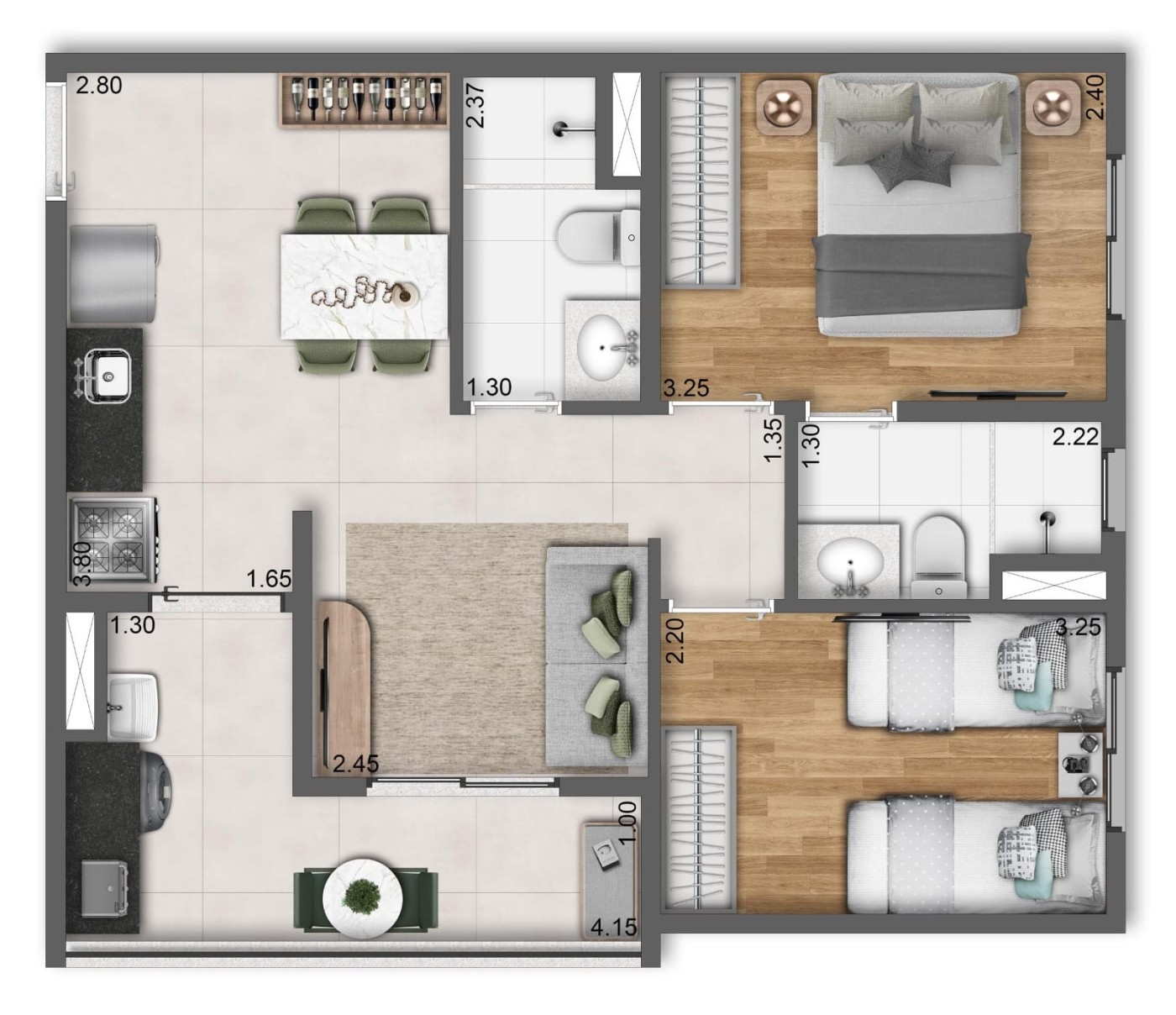 Apartamento, 2 quartos, 50 m² - Foto 33