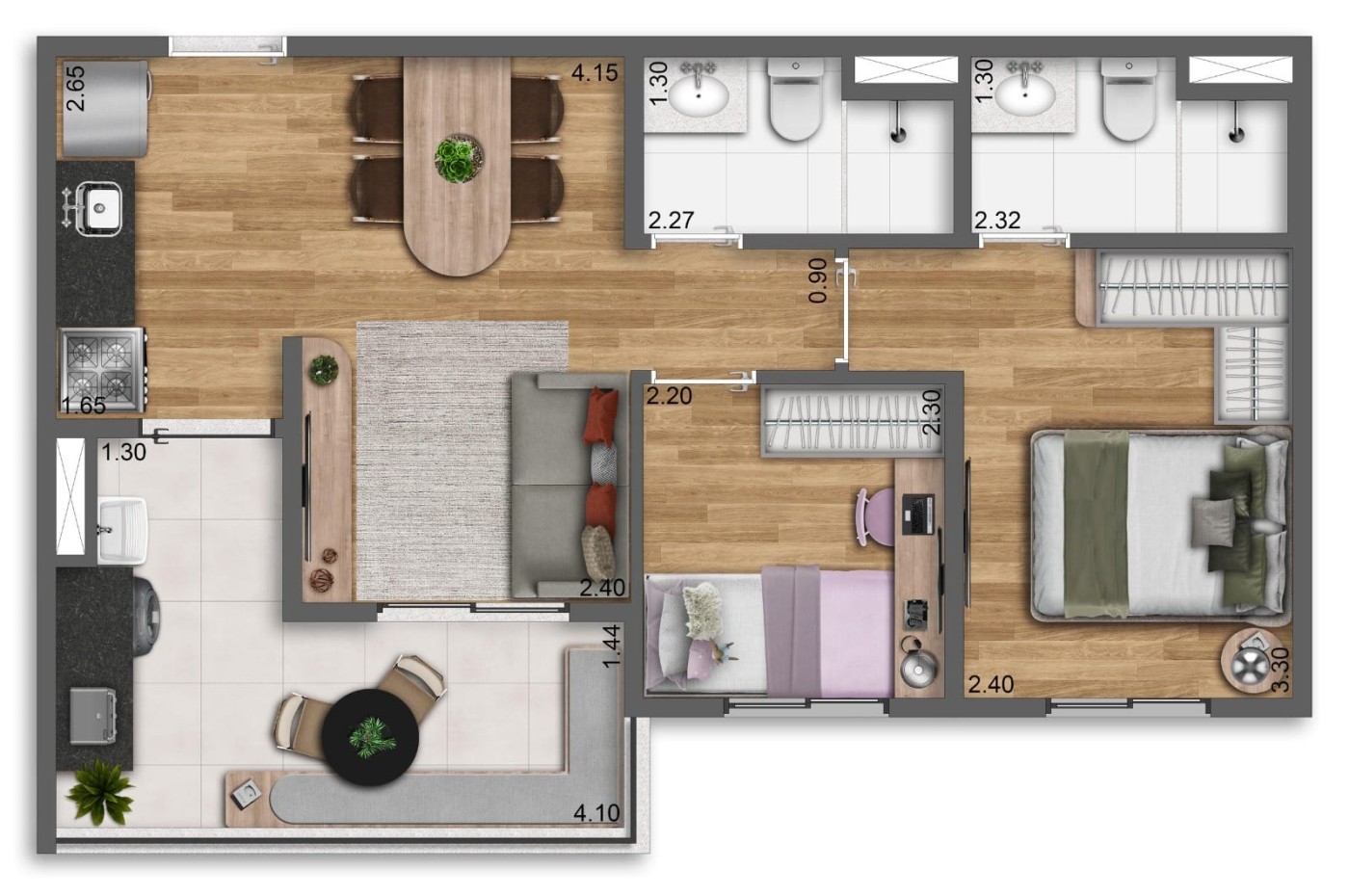 Apartamento, 2 quartos, 50 m² - Foto 34