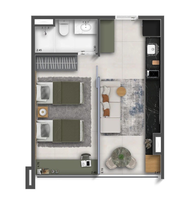 Apartamento, 2 quartos, 2540 m² - Foto 27