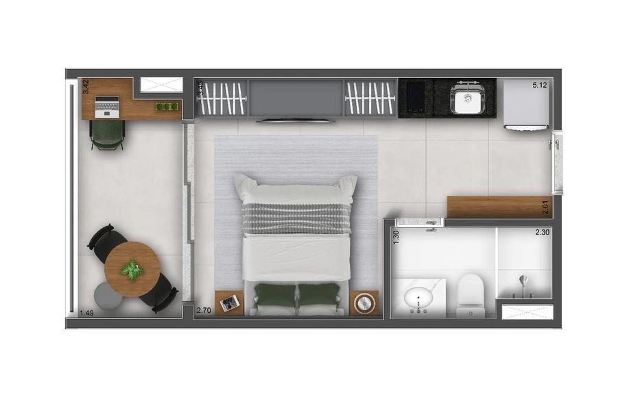 Apartamento, 2 quartos, 2540 m² - Foto 23