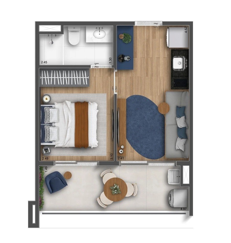 Apartamento, 2 quartos, 2540 m² - Foto 26