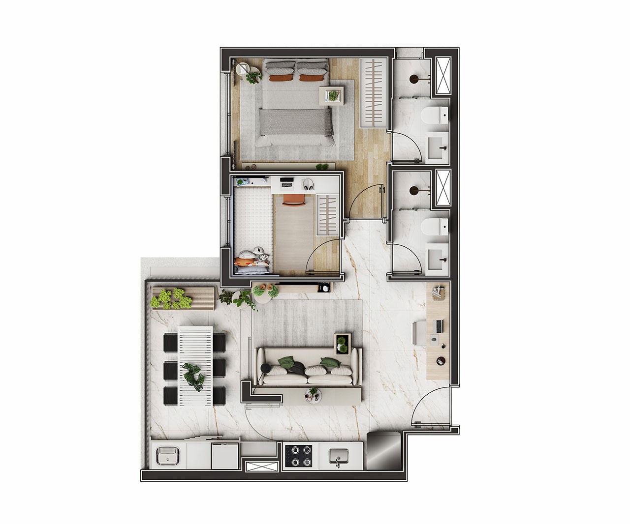 Apartamento, 2 quartos, 3552 m² - Foto 17