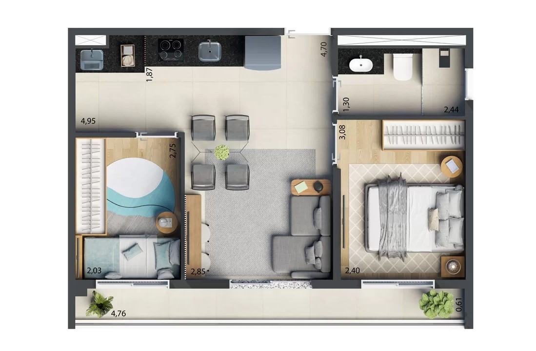 Apartamento, 2 quartos, 2944 m² - Foto 33