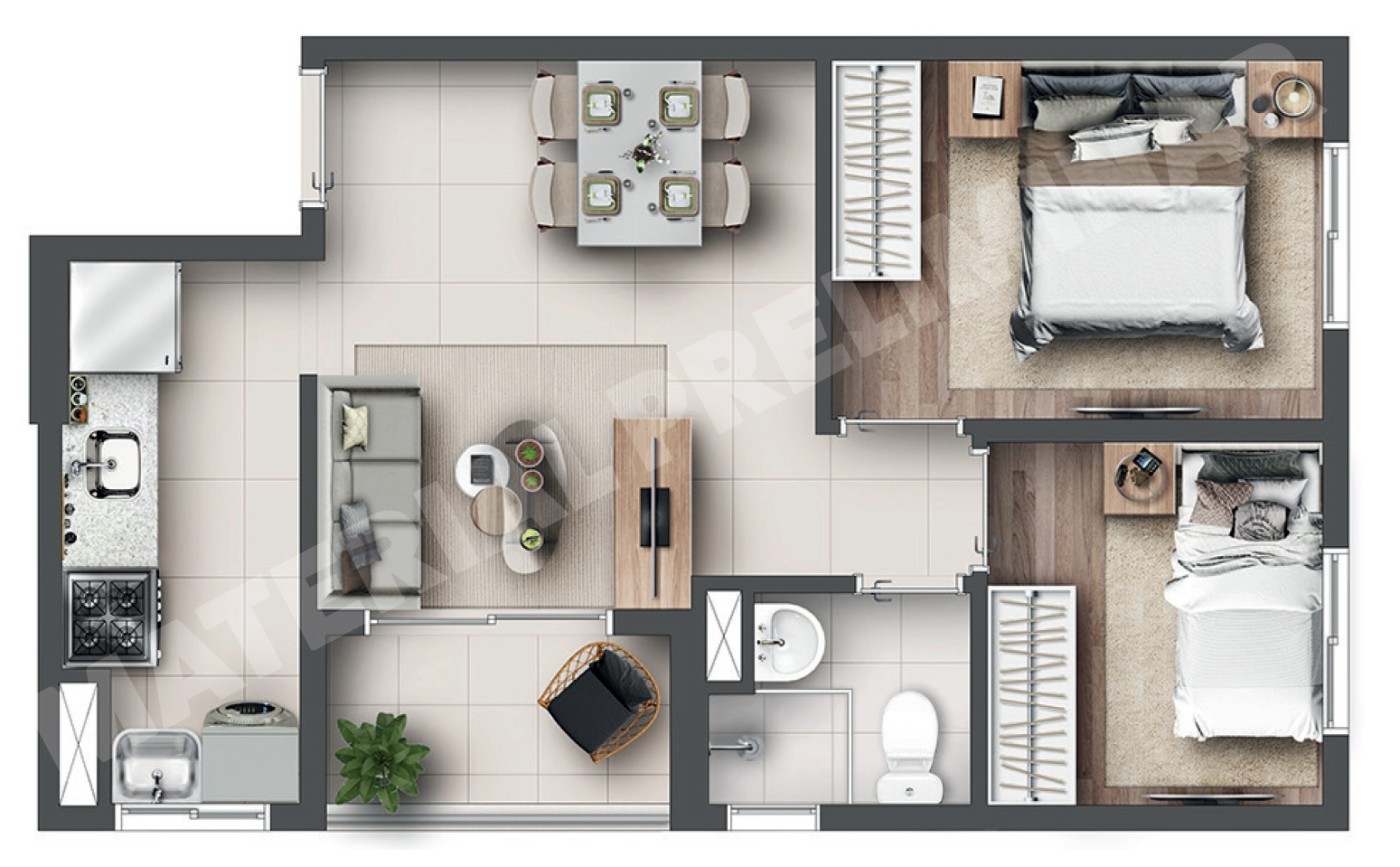 Apartamento, 2 quartos, 3942 m² - Foto 42