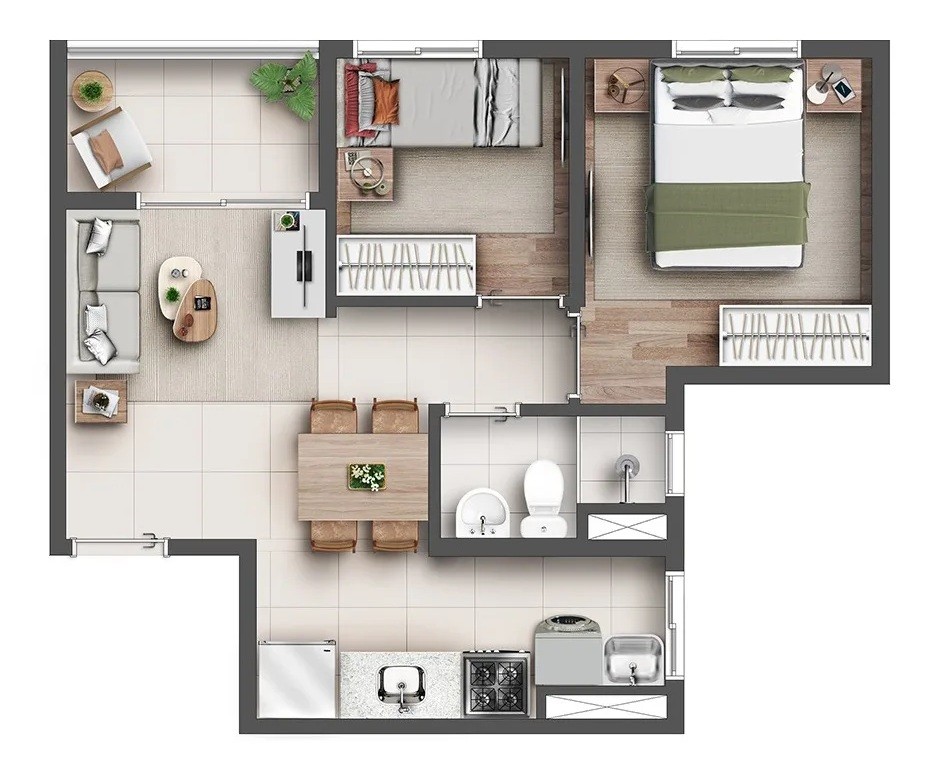 Apartamento, 2 quartos, 3942 m² - Foto 41