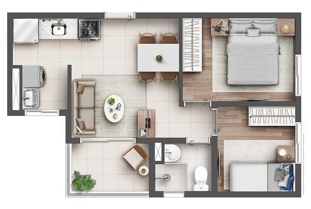 Apartamento, 2 quartos, 3942 m² - Foto 43