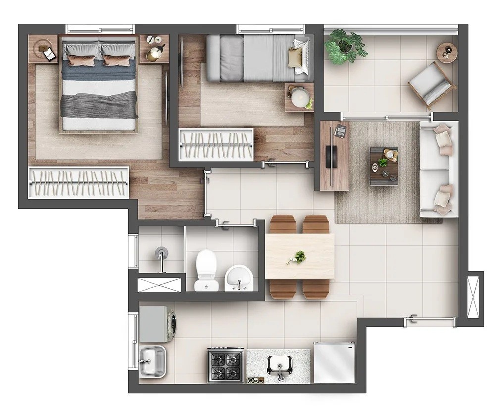 Apartamento, 2 quartos, 3942 m² - Foto 44