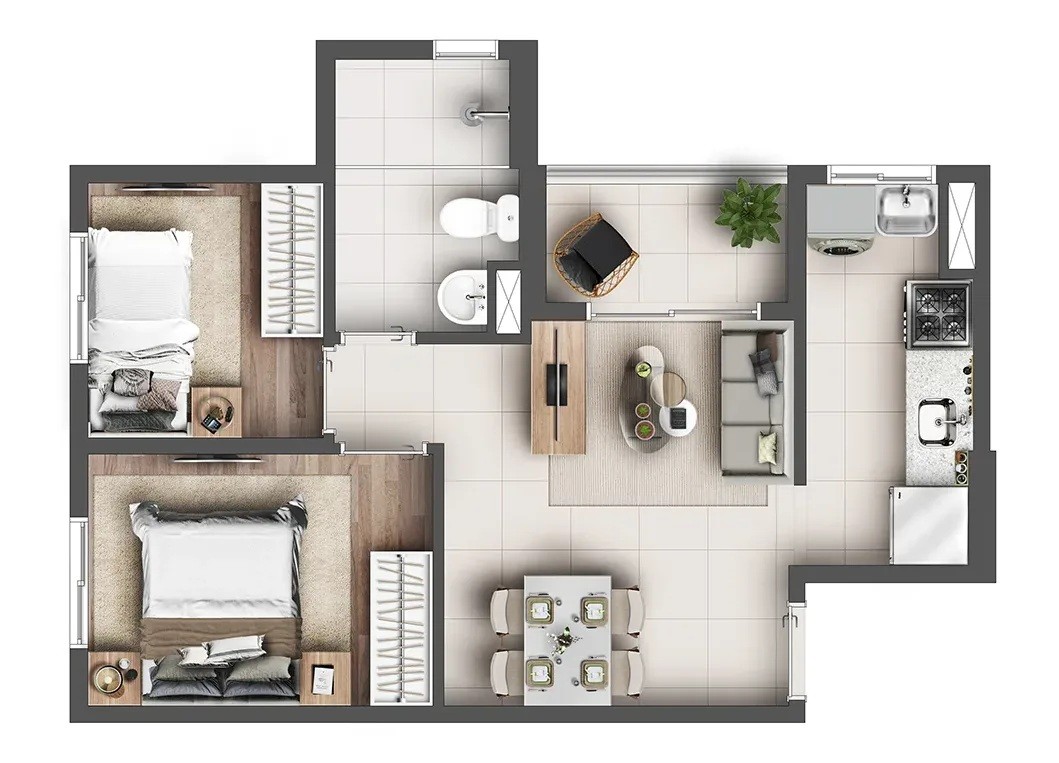Apartamento, 2 quartos, 3942 m² - Foto 45
