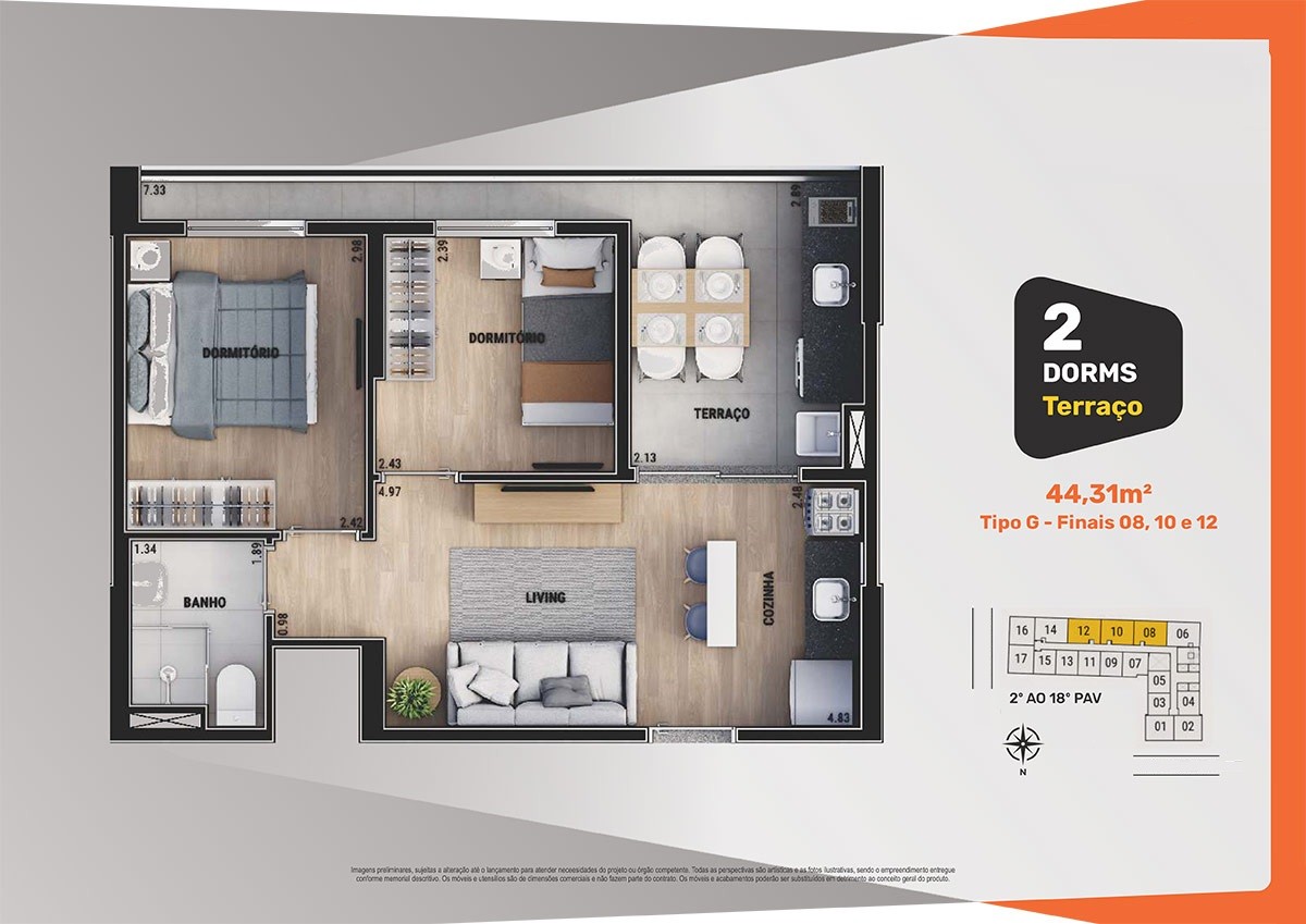 Apartamento, 2 quartos, 2749 m² - Foto 32
