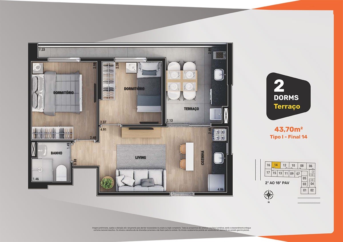 Apartamento, 2 quartos, 2749 m² - Foto 33